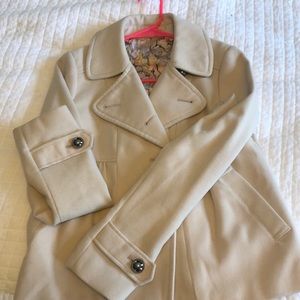 Cream colored coat